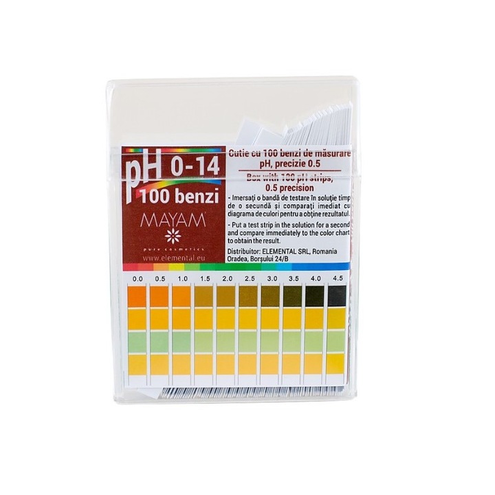 Set Hartie indicator pH 1-14 de precizie, 100 benzi