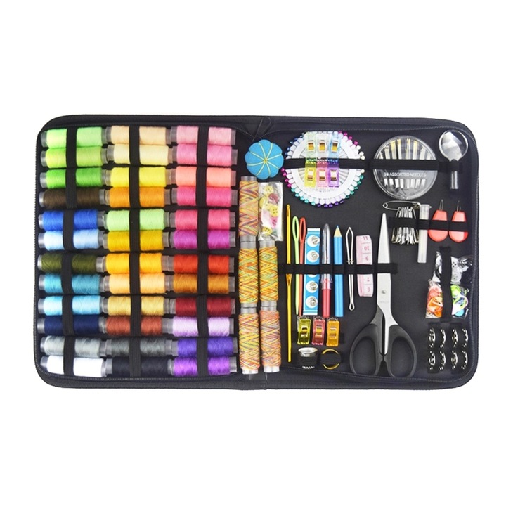 Set 200 de elemente pentru cusut, Gonga Multicolor