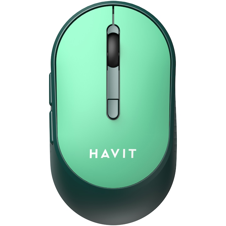 Mouse office wireless HAVIT MS78GT, 3200 dpi, 6 butoane, USB, Verde
