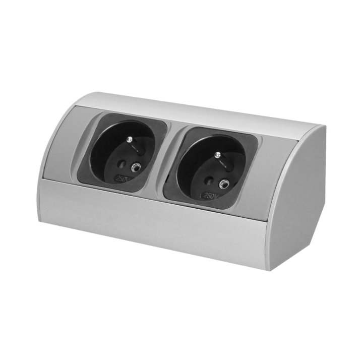 Двоен контакт Orno OR-AE-1303, 230V, Сив