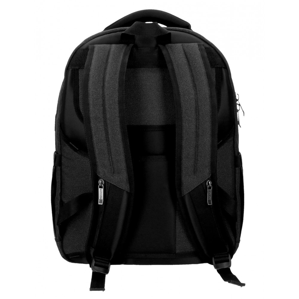 Rucsac cu compartiment laptop/tableta, 3 compartimente Movom Trimmed, negru, 33x44.5x18 cm