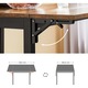 VASAGLE Masa de bucatarie sau living, extensibila, pentru spatii mici, stil industrial, 75x78x85/120cm, maro