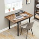 VASAGLE Masa de bucatarie sau living, extensibila, pentru spatii mici, stil industrial, 75x78x85/120cm, maro