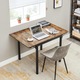 VASAGLE Masa de bucatarie sau living, extensibila, pentru spatii mici, stil industrial, 75x78x85/120cm, maro