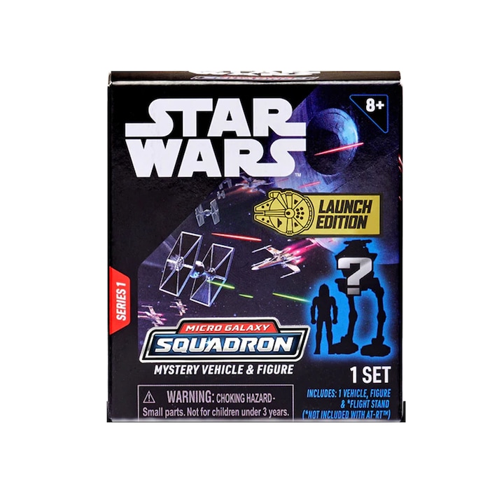 Vehicul surpriza, Jazwares, Star Wars cu figurina, 5 cm