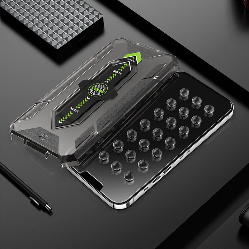 Folie de protectie din sticla premium pentru iPhone 17e/16e/14/13/13pro, acoperire a intregului ecran, instalare usoara si rapida cu dispozitiv de potrivire automata, ZYuuan, transparent