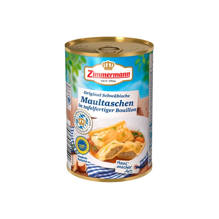 Ciorbita cu galuste mari, Maultaschen, 400 ml, Zimmermann