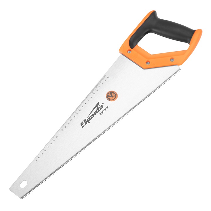 Fierastrau pentru lemn, 450 mm, 7-8 TPI, dinte-2D, maner bicomponent, SPARTA