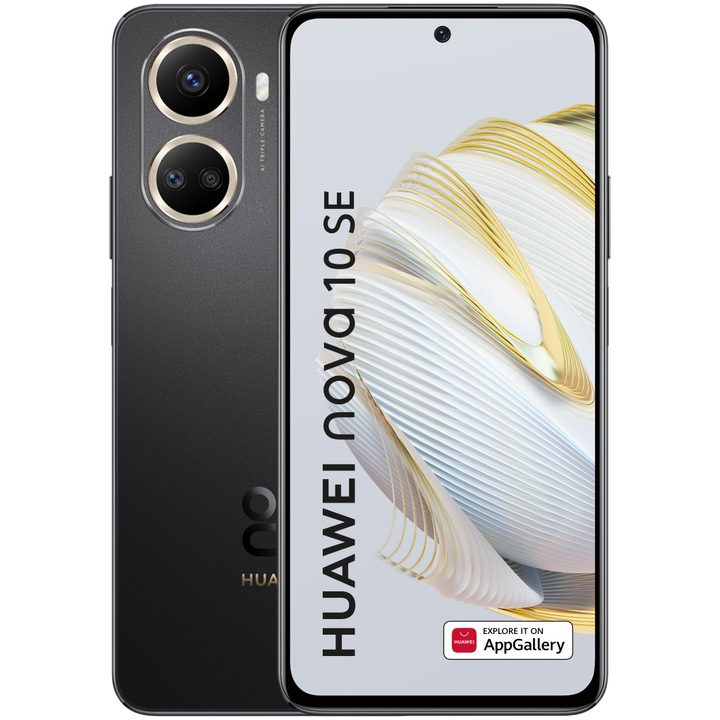 Huawei Mobiltelefon, Nova 10 SE, 8 GB RAM, 128 GB, 4G, Starry Black