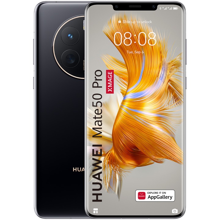 Смартфон Huawei Mate 50 Pro, 256GB, 8GB RAM, 4G, Black