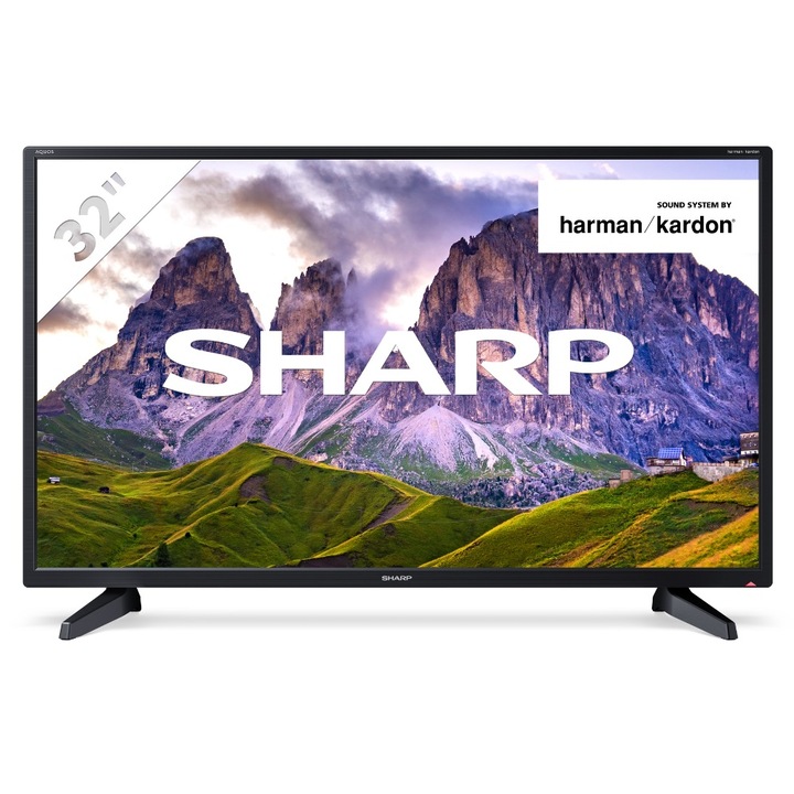 Телевизор Sharp LC-32EA2EB, 32” (81 см), HD Ready LED TV, Черен