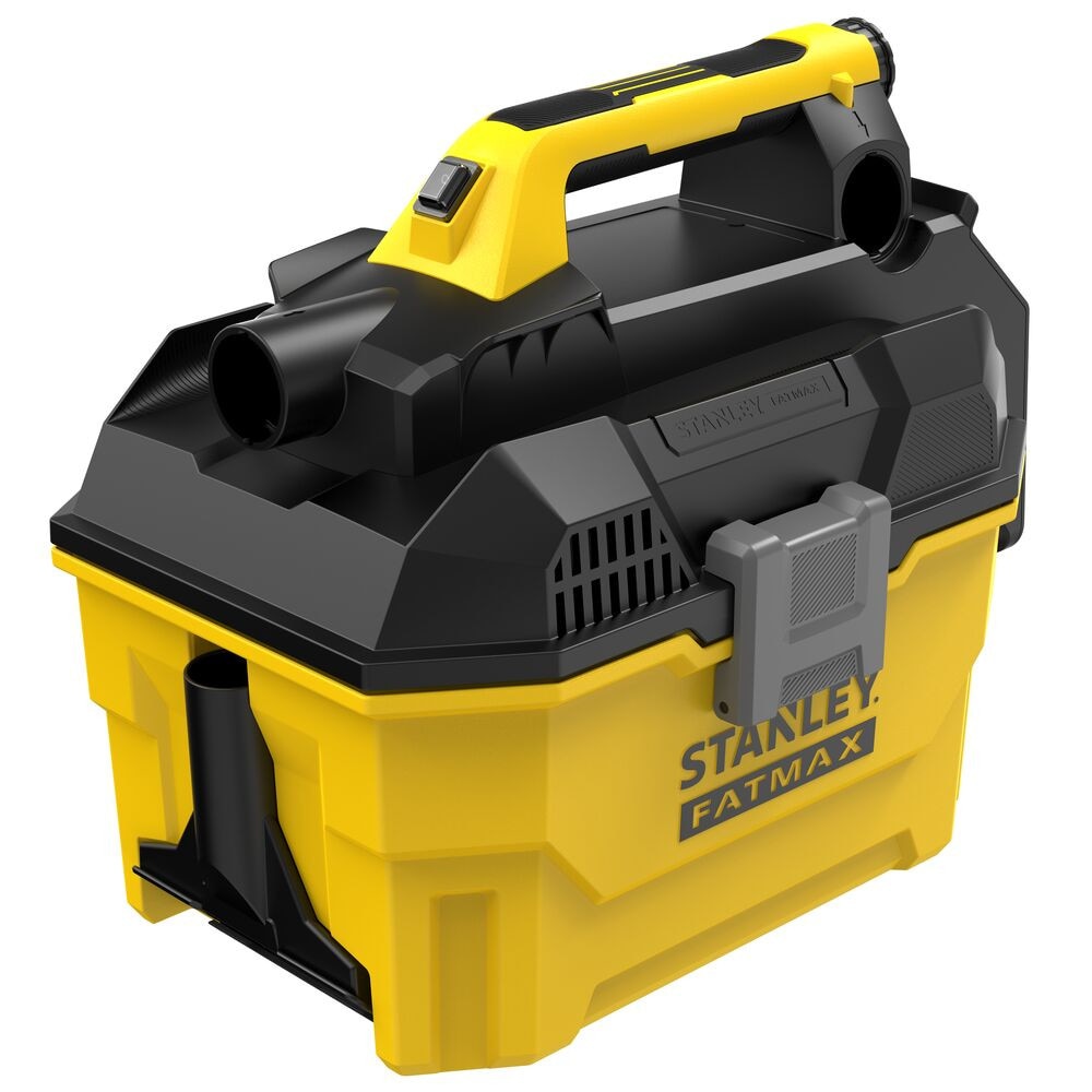 Aspirator portabil umed uscat cu acumulator 18V Stanley Fatmax SFMCV002B-XJ, capacitate 7.5 litri, duza pentru spatii inguste, livrat fara acumulator si incarcator