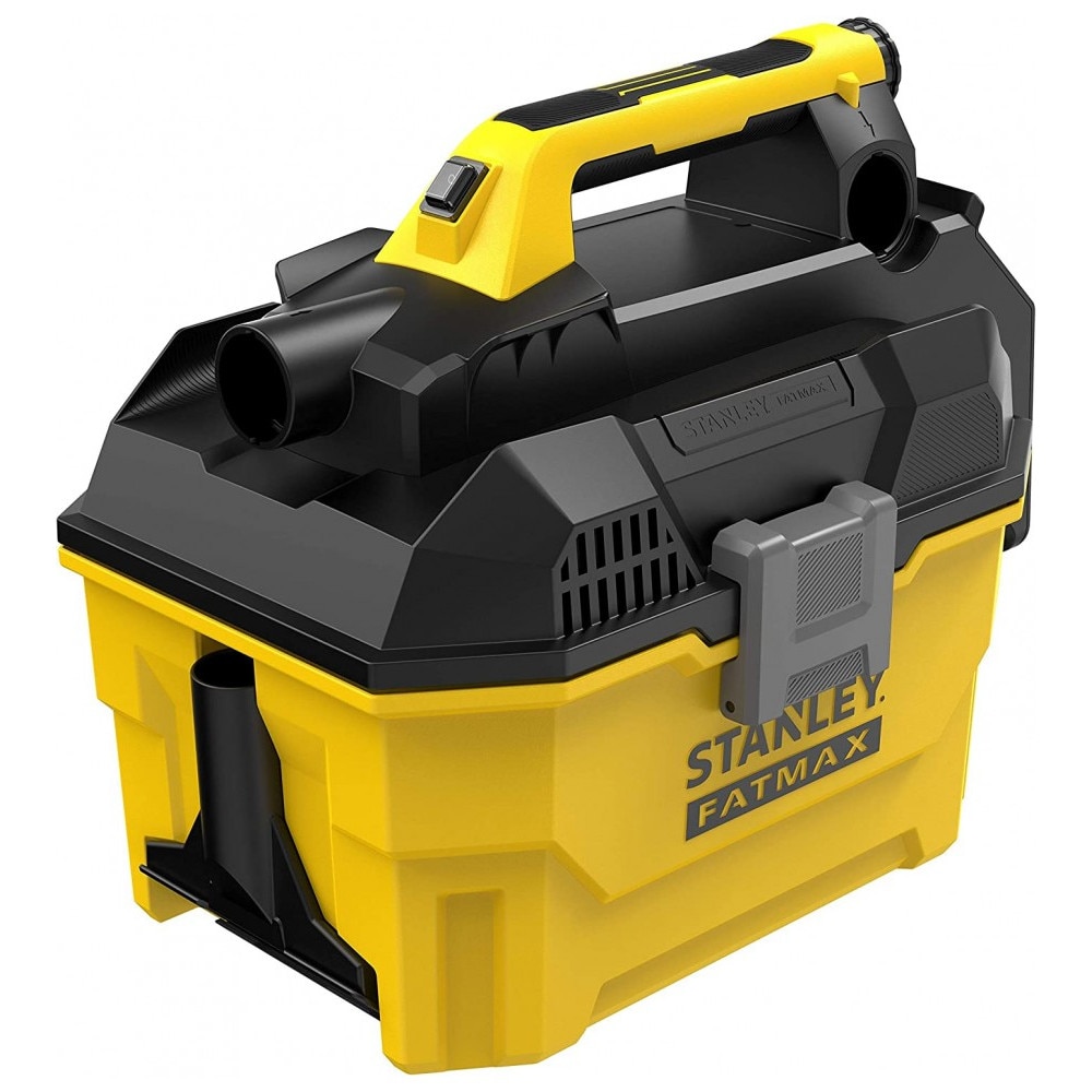 Aspirator portabil umed uscat cu acumulator 18V Stanley Fatmax SFMCV002B-XJ, capacitate 7.5 litri, duza pentru spatii inguste, livrat fara acumulator si incarcator