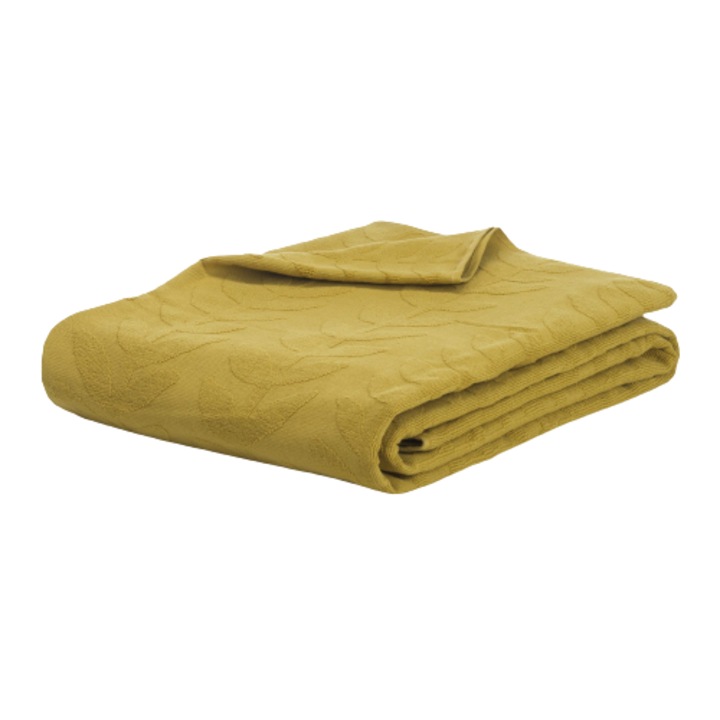 Одеяло Dormeo Nature's, памучна материя, жълт цвят, 200 х 200 см