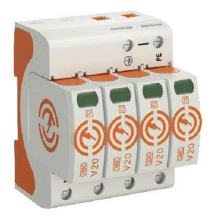 Автоматичен предпазител OBO C Typ 2, 4P, 20kA, 280V, 5095164