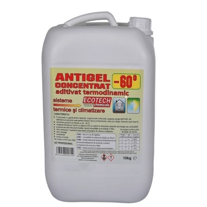 Antigel termic concentrat 60 grade C 10 KG