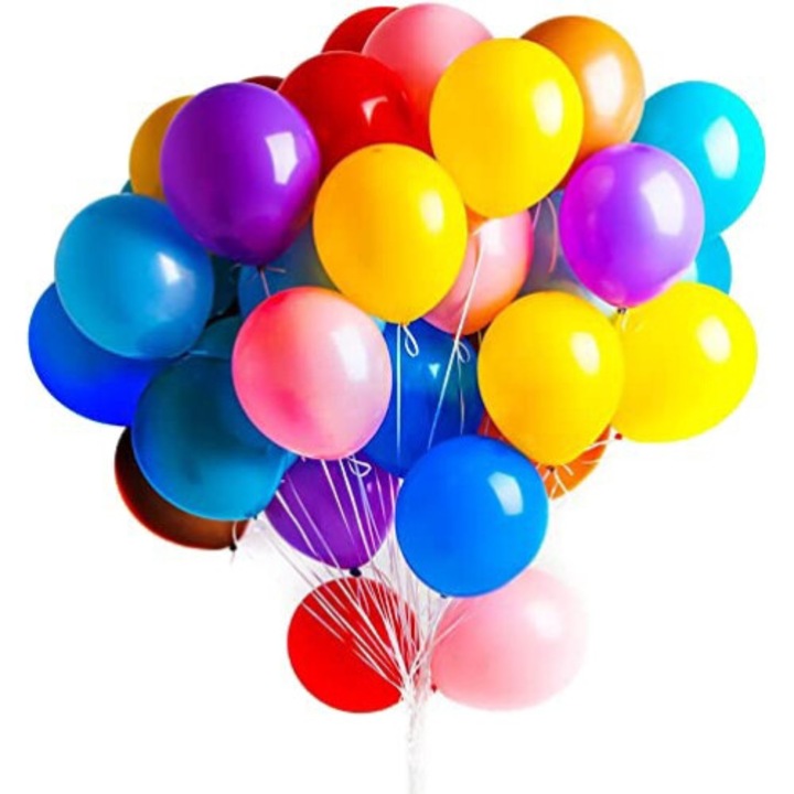 Set 25 baloane latex, multicolore, 30cm, Ropet
