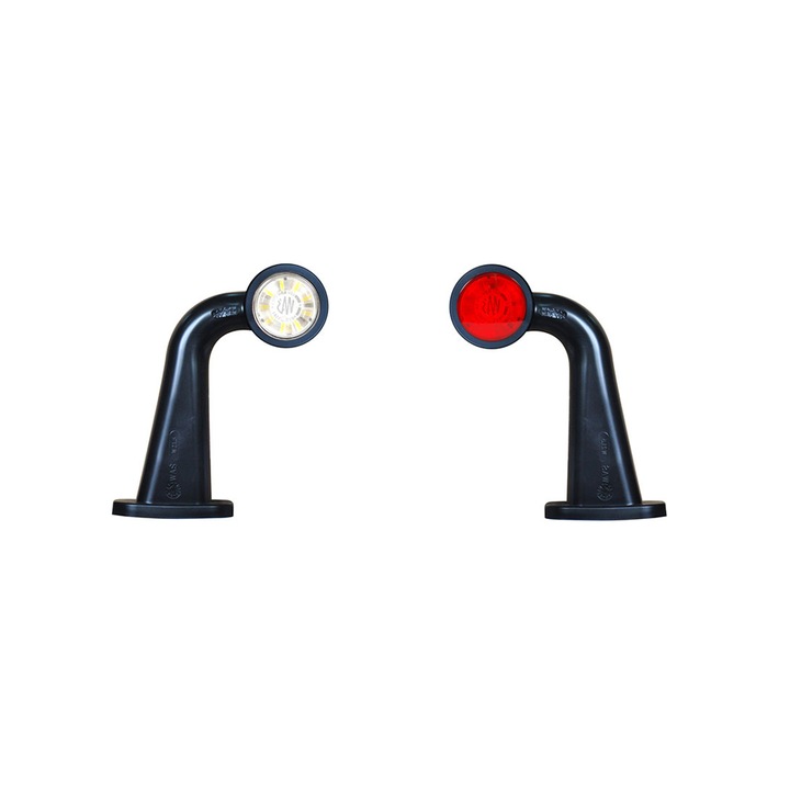 Lampa gabarit LED, cu brat, 499BCP W21.5W, 12V-24V, pozitie alb / rosu, dreapta, WAS 43408