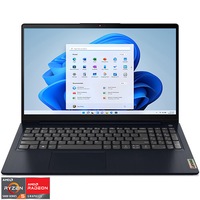 Laptop Lenovo IdeaPad 3 17ALC6 cu procesor AMD Ryzen 5 5500U pana la 4 GHz, 17.3" Full HD, 8GB, 128GB SSD + 1TB HDD, AMD Radeon Graphics, Windows 11 Home 64, Abyss Blue