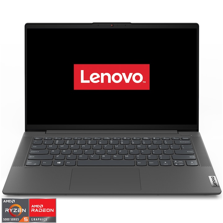 Лаптоп Lenovo IdeaPad 5 14ALC05, AMD Ryzen™ 5 5500U, 14" Full HD, RAM 16GB, 512GB SSD, AMD Radeon™ Graphics, No OS, Graphite Grey