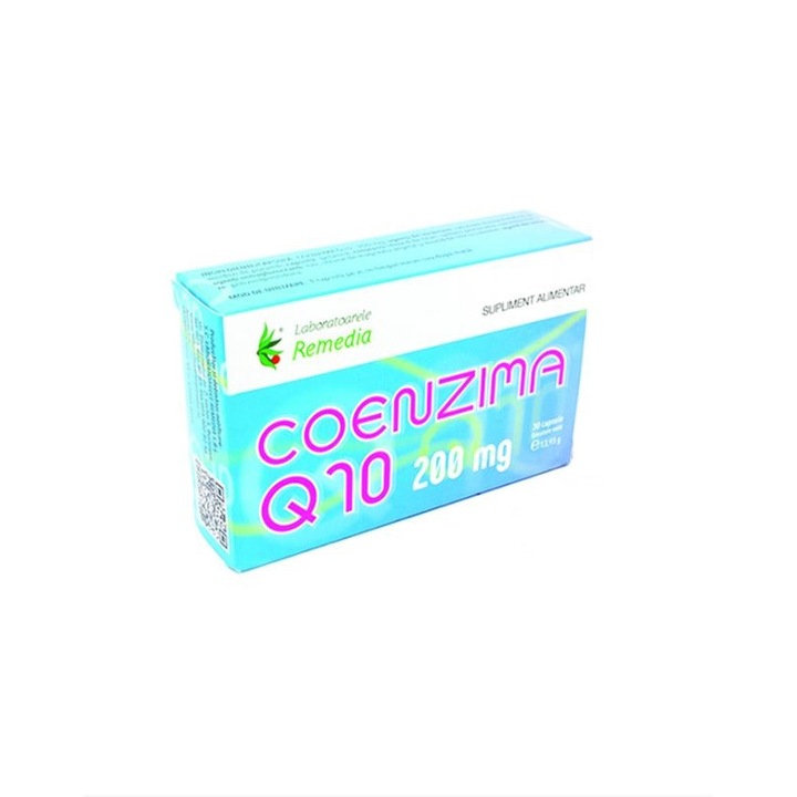 Коензим Q10 200 mg, 30 капсули, Remedia Laboratories