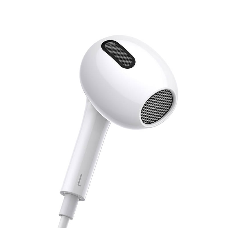 Casti cu fir Baseus Encok C17, USB-C, 1.1m, alb