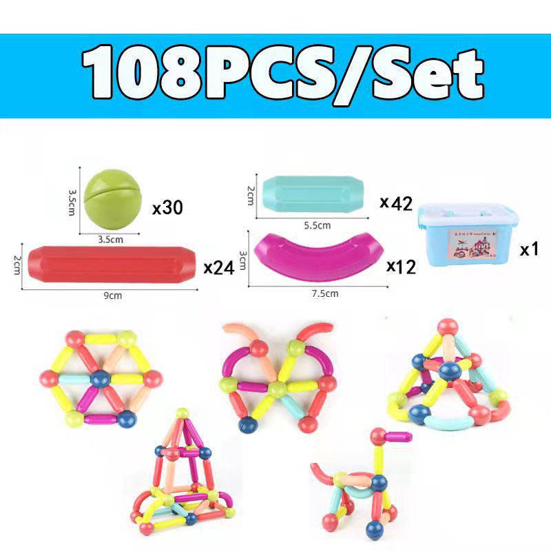 Set 108 piese Puzzle de Constructie cu 3D,