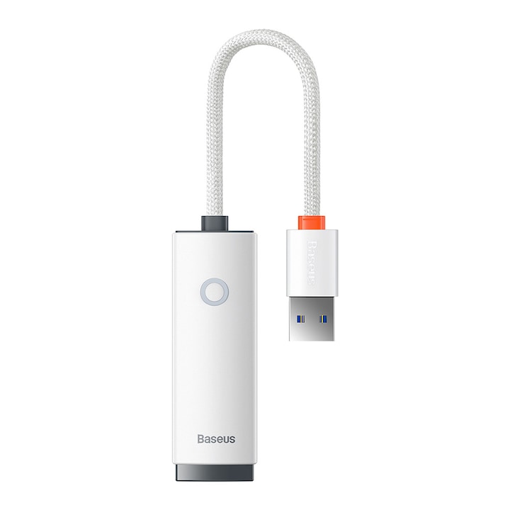 Adapter USB-C Ethernet Co2, Gigabit 2,5 Gbps, aluminiu, space gray, 24cm