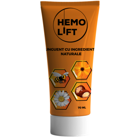 Crema pentru Hemoroizi 100% naturala 70 ML, Unguent AntiHemoroidal HemoLift