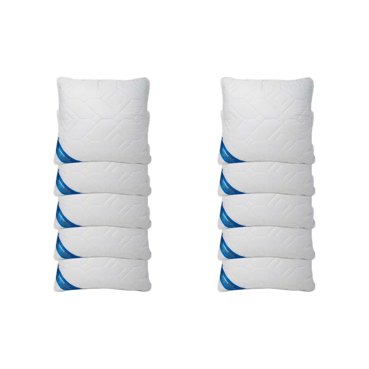 SET 10 Perne Somnomed Antimicrobiene si Antifungice lavabile la 95°C, 70 x 70 cm, vidat