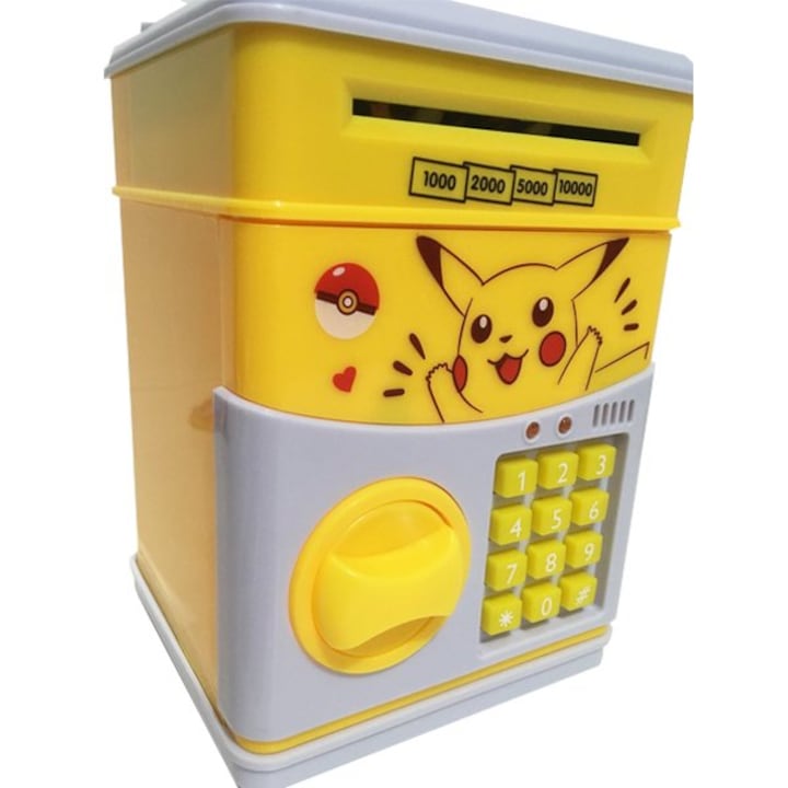 Pusculita Interactiva, Anais Tailor, pentru copii, cu functie ATM, cod pin, Pokemon