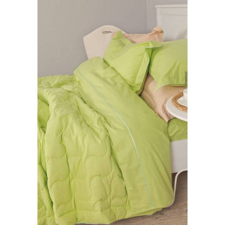 Cuvertura, Palamaiki, Bumbac, 230x250 cm, Verde