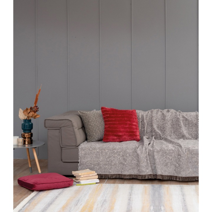 Cuvertura, Palamaiki, Bumbac/Poliester, 180 x 320 cm, Bej