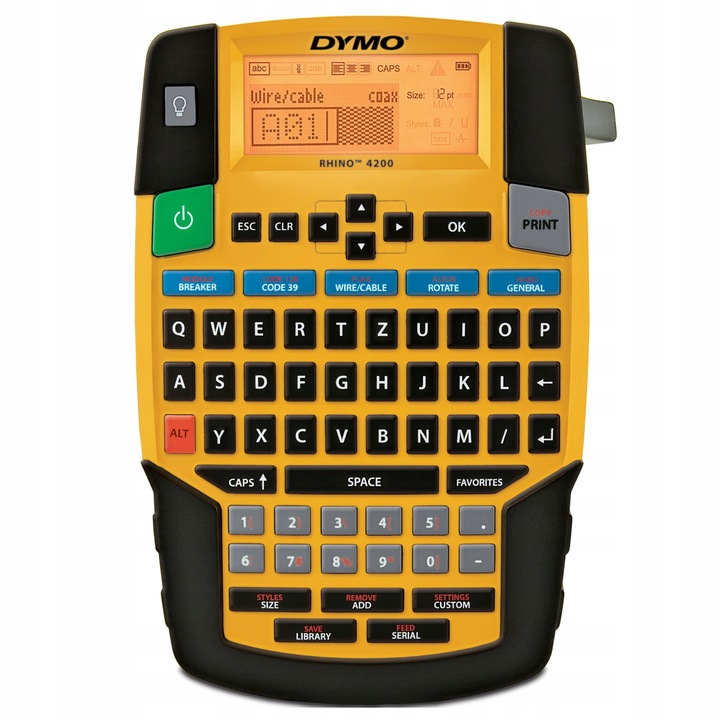 Електрическа промишлена етикетираща машина, DYMO, Rhino 4200", Mногоцветен