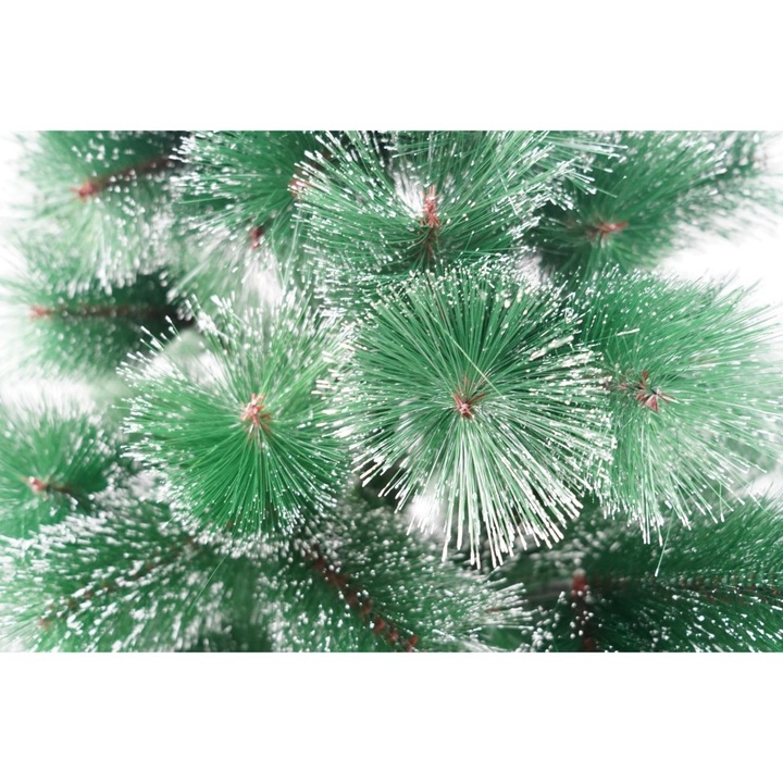 Brad artificial de Craciun tip pin nins, pentru interior/exterior, inaltime 120 cm, Southern Sky, verde, suport metalic inclus