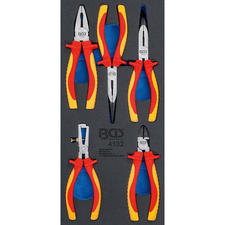 BGS szigetelt fogó készlet 5 db