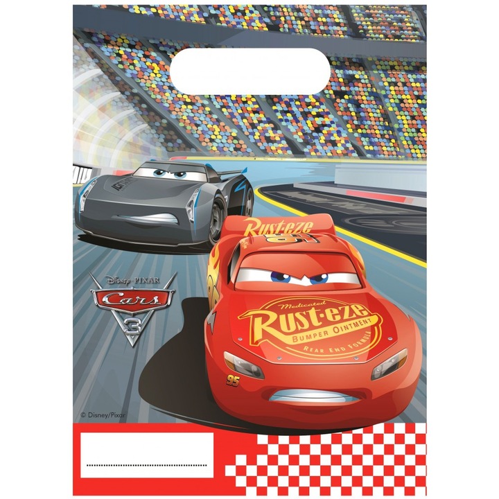 Комплект 6 подаръчни торбички Disney Cars 3, Verdák