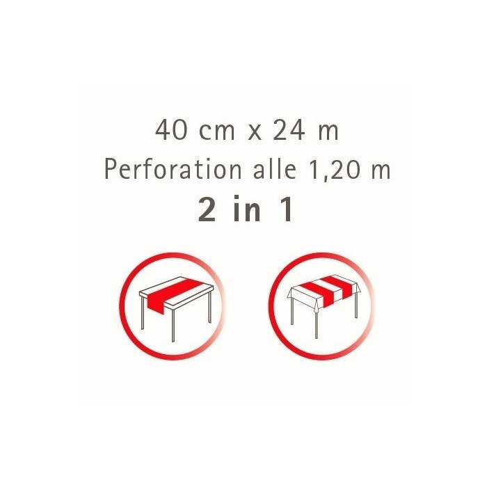 Pack 12 Caminos De Mesa De Tela Color Rojo