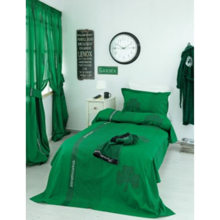 Set 2 perdele, Palamaiki, Bumbac, 170x270 cm, Verde