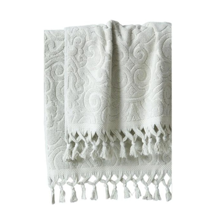 Prosop de baie Anita, Palamaiki, Bumbac, 70x140 cm, Alb