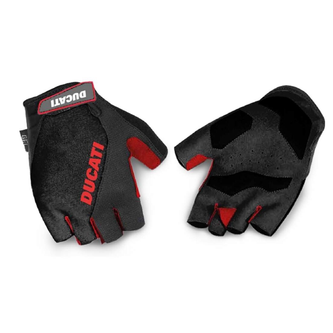 Manusi Ducati Urban, captusite cu gel, elastice, Negru