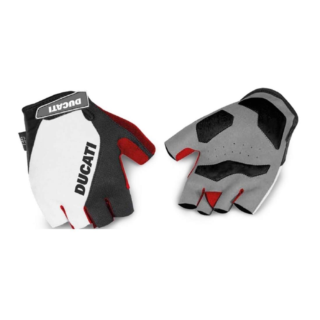 Manusi Ducati Urban, captusite cu gel, elastice, Alb