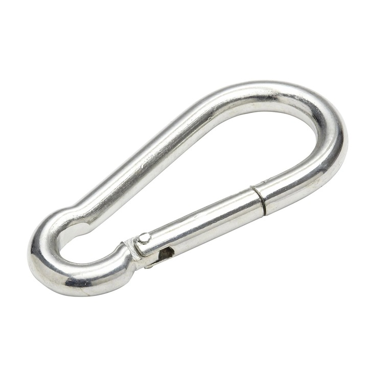 Carabiniera simpla Standers, otel zincat, 11 x 120 mm, rezistenta max 175 kg