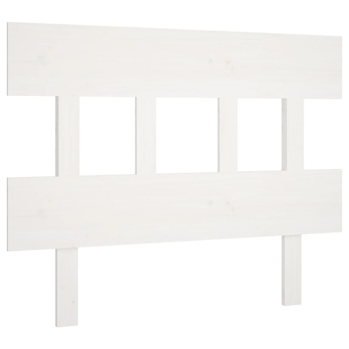 Tablie de pat vidaXL, alb, 93,5x3x81 cm, lemn masiv de pin, 3.15 kg 819101