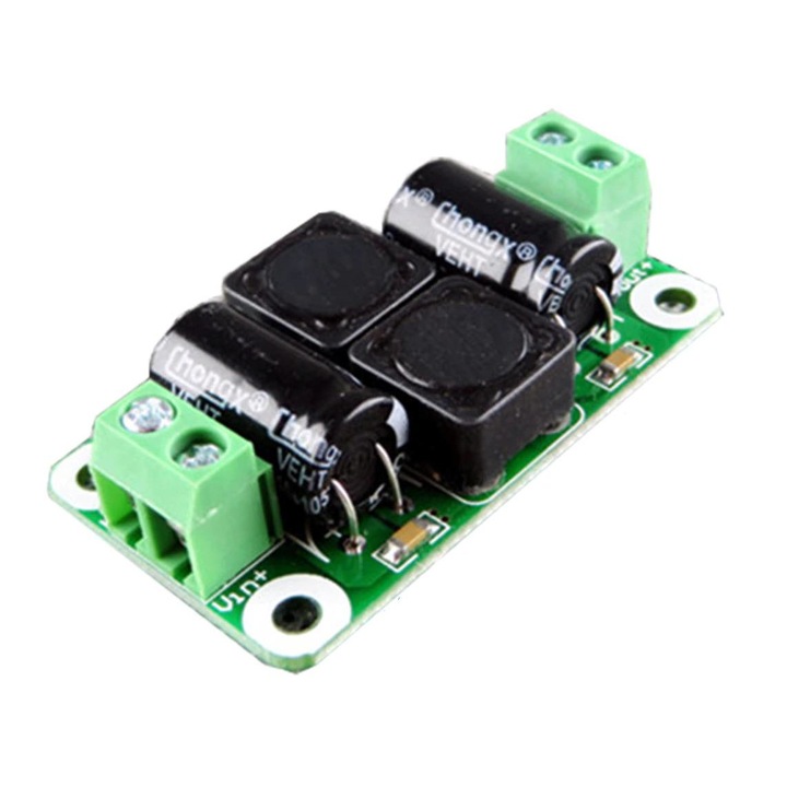 Filtru de interferenta, pentru alimentare, modulshop, amplificatoare 0-50 volti, max 4A, Verde/Negru