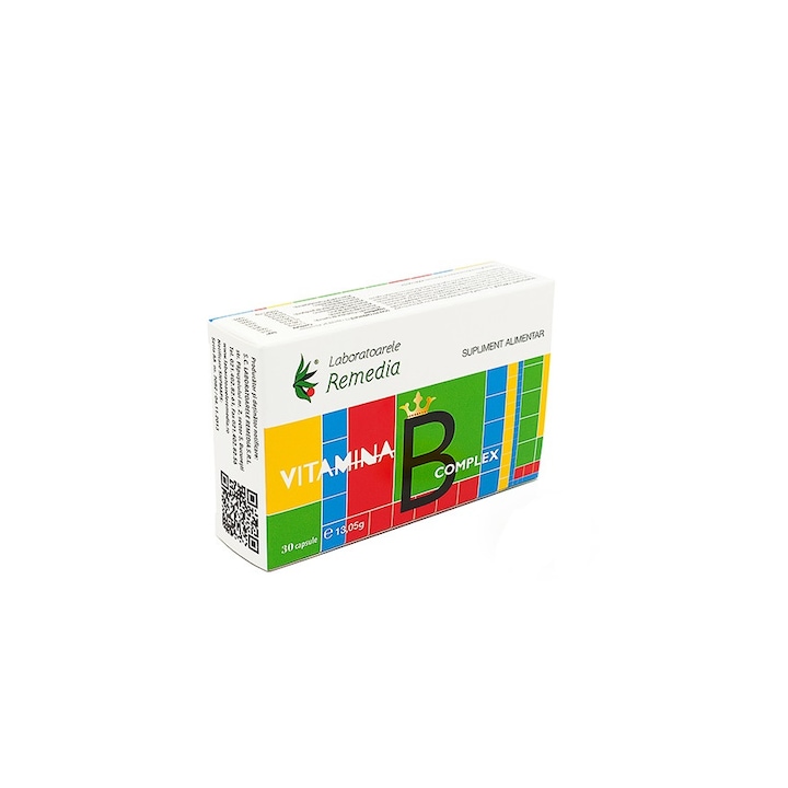 REMEDIA, Vitamina B Complex 30cps