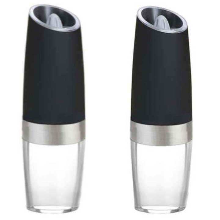 Set 2 Rasnite Electrice Cu Lumini Pentru Sare Si Piper, 20x6.5 cm