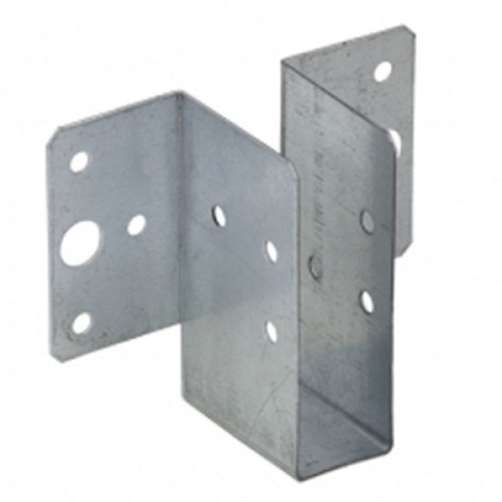 Oszloptartó lemez "C" 25 x 77 x 45 / 1 mm horganyzott