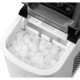 Aparat de facut cuburi de gheata ICM 1253 Iceman, rezervor 2 litri, 120 W, otel inoxidabil Argintiu