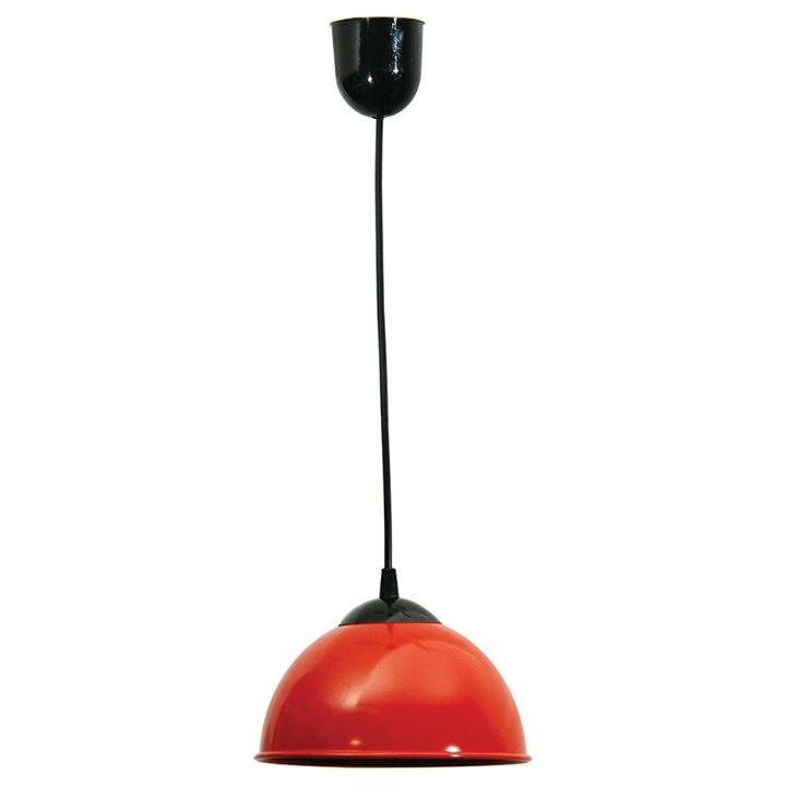 Lustra, ARlight, Aluminiu, E27, Negru/Rosu